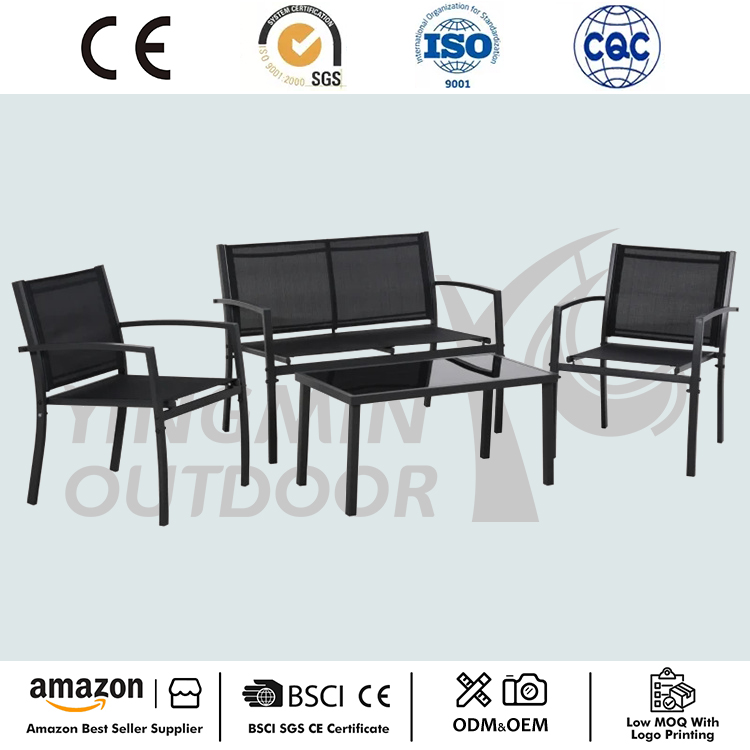 4 पीस कन्वर्सेशन टेक्सटाइलिन सेट