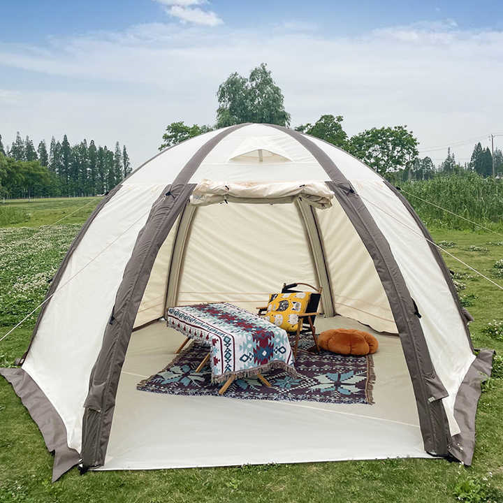 कैम्पिंग गुंबद inflatable हेक्सागोन तम्बू